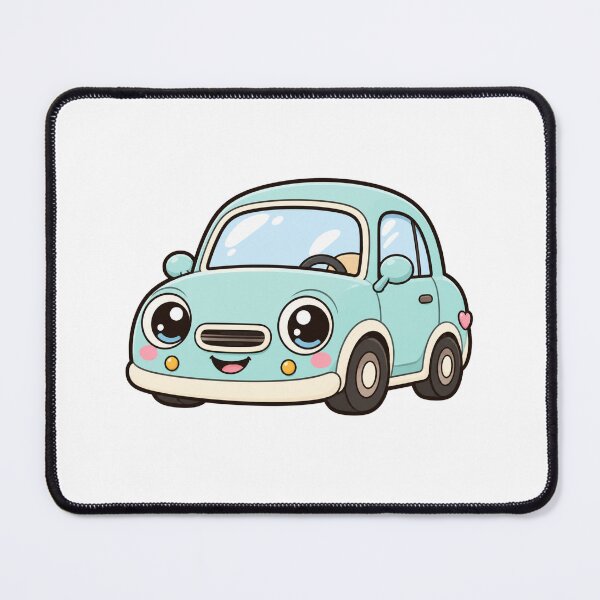 Item preview, Cute Kawaii Light Blue Vintage Car designed and sold by Piising.