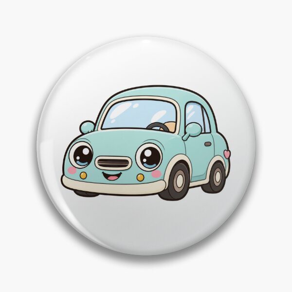 Item preview, Cute Kawaii Light Blue Vintage Car designed and sold by Piising.