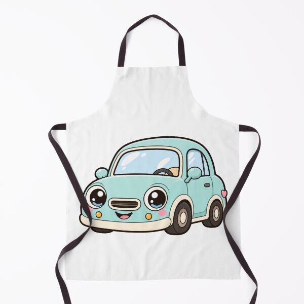 Item preview, Cute Kawaii Light Blue Vintage Car designed and sold by Piising.