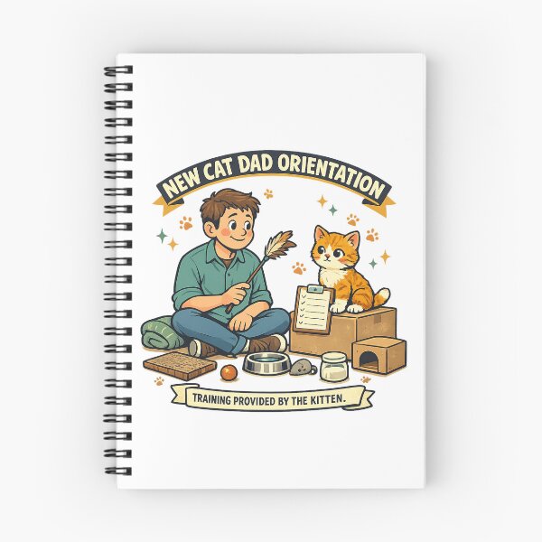 Item preview, New Cat Dad Orientation – Training Provided by the Kitten designed and sold by Concrete Coffee Studio.