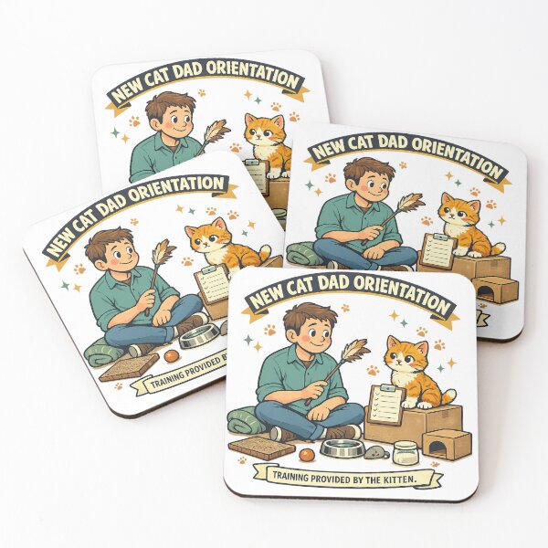 Item preview, New Cat Dad Orientation – Training Provided by the Kitten designed and sold by Concrete Coffee Studio.