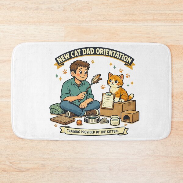 Item preview, New Cat Dad Orientation – Training Provided by the Kitten designed and sold by Concrete Coffee Studio.