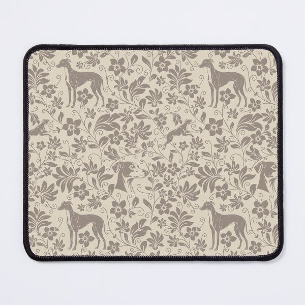 Item preview, Greyhound Floral Pattern | Elegant Botanical Dog Design Sepia designed and sold by WildLakePatterns.