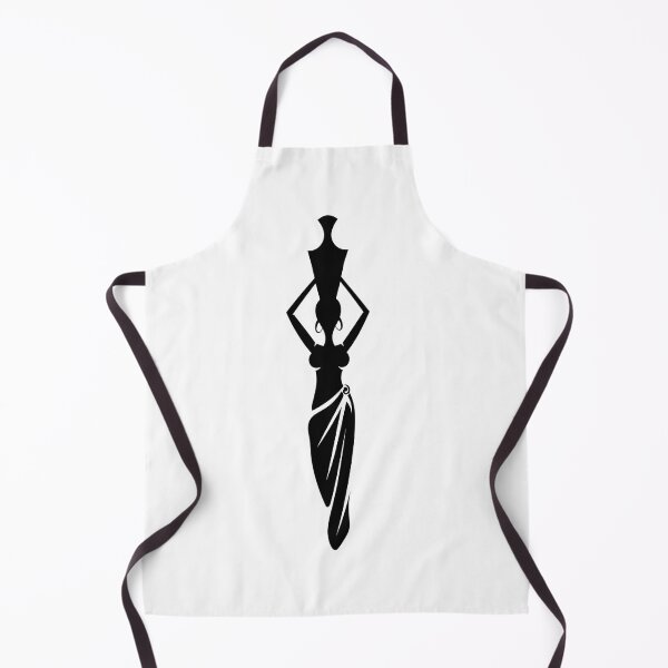 Item preview, Traditional African Woman Carrying Water Vase - Minimalist Black Silhouette Art designed and sold by Expats Studio.