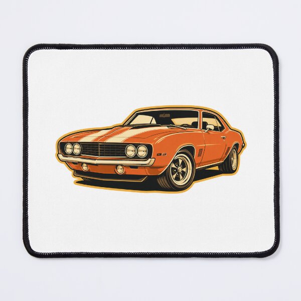 Item preview, Vintage Classic Orange American Muscle Car designed and sold by Piising.