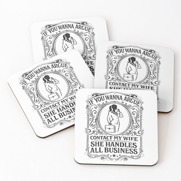 Item preview, If You Wanna Argue Contact My Wife Funny Husband Marriage Quote designed and sold by THREE LITTLE BEANS.