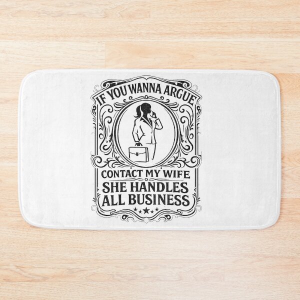 Item preview, If You Wanna Argue Contact My Wife Funny Husband Marriage Quote designed and sold by THREE LITTLE BEANS.