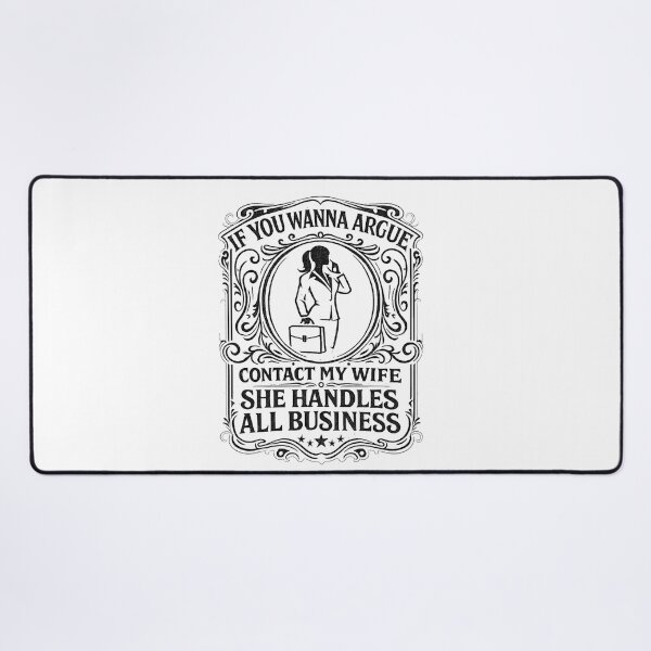 Item preview, If You Wanna Argue Contact My Wife Funny Husband Marriage Quote designed and sold by THREE LITTLE BEANS.