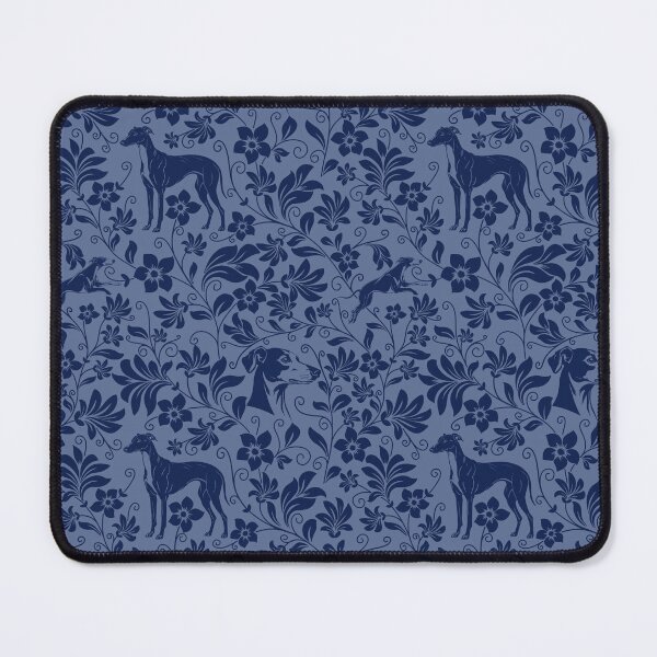 Item preview, Greyhound Floral Pattern | Elegant Botanical Dog Design Blue designed and sold by WildLakePatterns.
