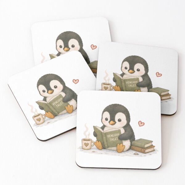 Item preview, Bookworm Penguin designed and sold by MellowMunchkins.