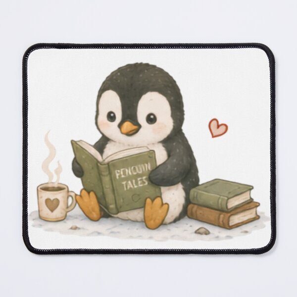 Item preview, Bookworm Penguin designed and sold by MellowMunchkins.