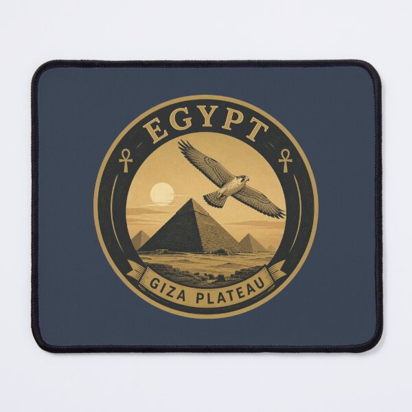 Item preview, Egypt Giza Plateau Falcon & Pyramids Travel Sticker designed and sold by The Digital Compass.