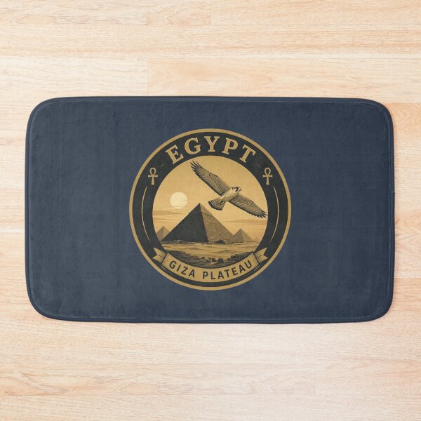 Item preview, Egypt Giza Plateau Falcon & Pyramids Travel Sticker designed and sold by The Digital Compass.