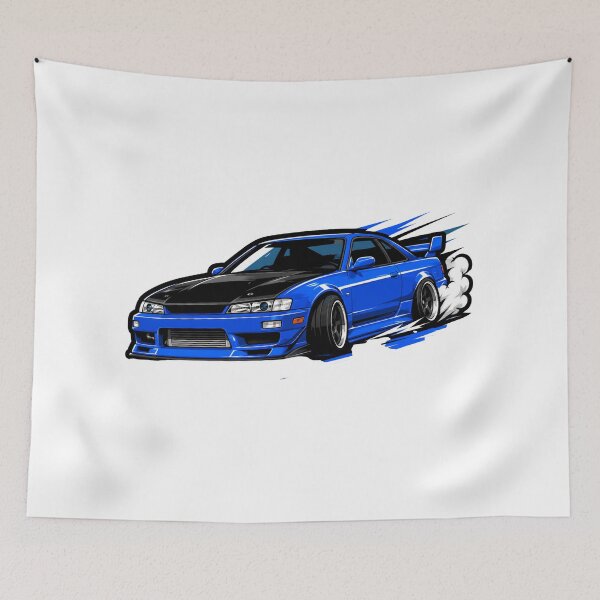 Item preview, Blue JDM Tuner Drift Car designed and sold by Piising.