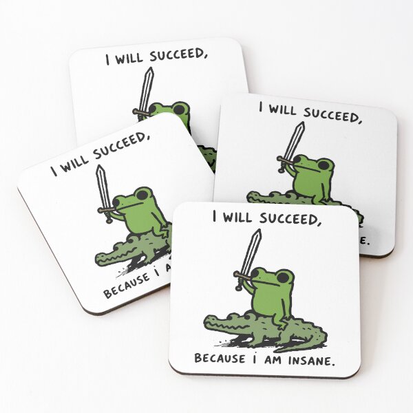 Item preview, I Will Succeed Insane Frog Warrior Tee designed and sold by ImeldaSparks.