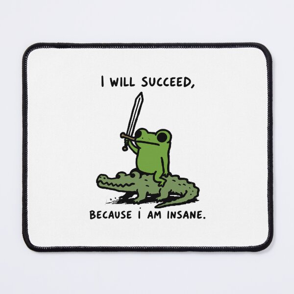 Item preview, I Will Succeed Insane Frog Warrior Tee designed and sold by ImeldaSparks.