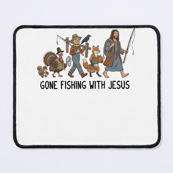 Item preview, Gone Fishing with Jesus Tee designed and sold by nryum.