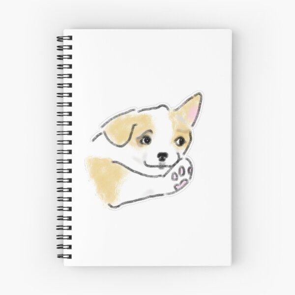 Item preview, Ilustración de un lindo perro saludando con la pata y los dedos rosados. designed and sold by raun.draw.