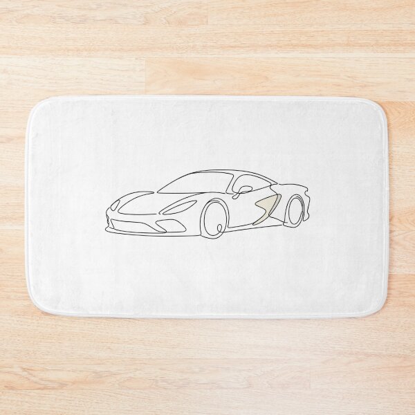 Item preview, Minimalist One Line Art Supercar Silhouette designed and sold by Piising.