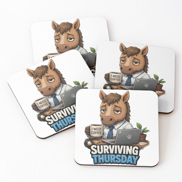 Item preview, Surviving Thursday Platypus - Tired Office Coffee Worker designed and sold by Surviving Monday Club.