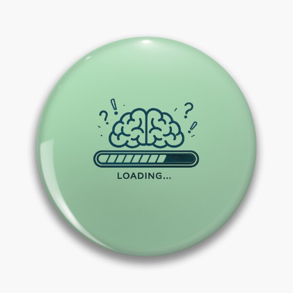 Item preview, Brain Loading... | Funny Overthinking & Slow Thinking Design | Geek Humor Gift designed and sold by GottaPics.