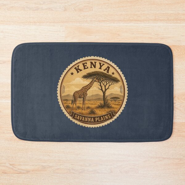 Item preview, Kenya Savanna Plains Giraffe Travel Sticker designed and sold by The Digital Compass.