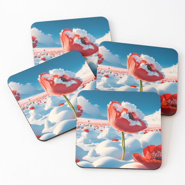 Item preview, Poppies in Snow designed and sold by Sobucca.