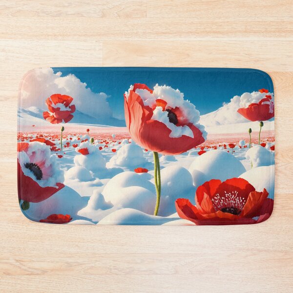 Item preview, Poppies in Snow designed and sold by Sobucca.