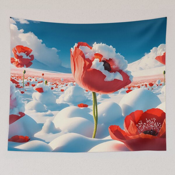 Item preview, Poppies in Snow designed and sold by Sobucca.