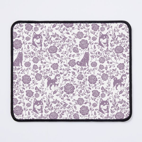 Item preview, Akita Floral Pattern | Elegant Botanical Dog Design Lavender designed and sold by WildLakePatterns.