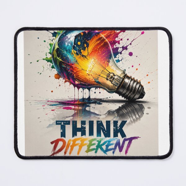 Item preview, Think Different Glowing Lightbulb Paint Splatter designed and sold by DKSH1234.