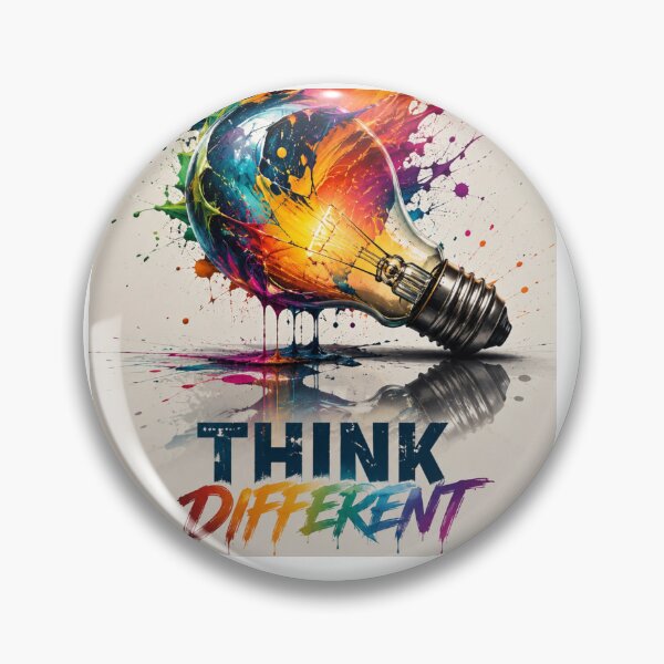 Item preview, Think Different Glowing Lightbulb Paint Splatter designed and sold by DKSH1234.