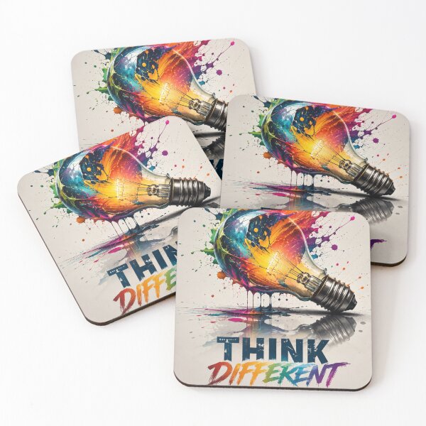 Item preview, Think Different Glowing Lightbulb Paint Splatter designed and sold by DKSH1234.