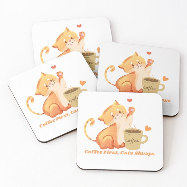 Item preview, Coffee First, Cats Always designed and sold by lailakhalaf.