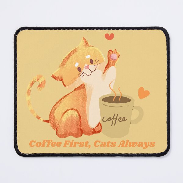 Item preview, Coffee First, Cats Always designed and sold by lailakhalaf.