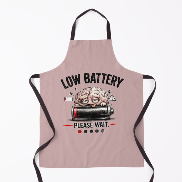 Item preview, Low Battery Please Wait | Funny Exhausted Brain Design | Introvert & Office Humor Gift designed and sold by GottaPics.