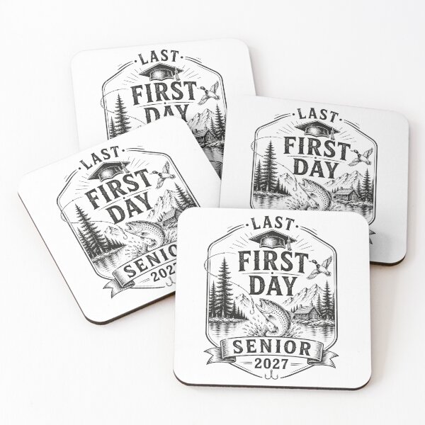 Item preview, Last First Day Senior 2027 Vintage Outdoor Graduation Back to School designed and sold by THREE LITTLE BEANS.