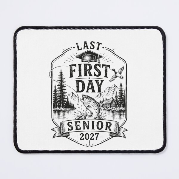 Item preview, Last First Day Senior 2027 Vintage Outdoor Graduation Back to School designed and sold by THREE LITTLE BEANS.