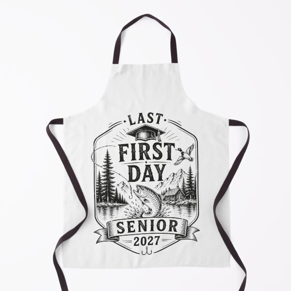 Item preview, Last First Day Senior 2027 Vintage Outdoor Graduation Back to School designed and sold by THREE LITTLE BEANS.