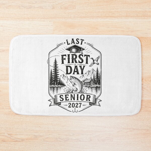 Item preview, Last First Day Senior 2027 Vintage Outdoor Graduation Back to School designed and sold by THREE LITTLE BEANS.