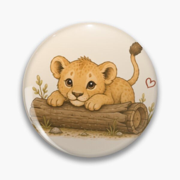 Item preview, Log Explorer Lion Cub designed and sold by MellowMunchkins.