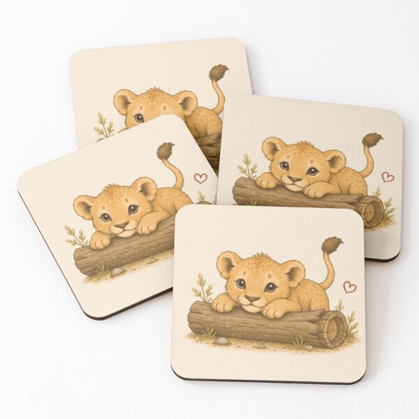 Item preview, Log Explorer Lion Cub designed and sold by MellowMunchkins.