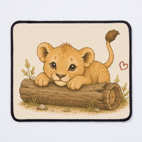Item preview, Log Explorer Lion Cub designed and sold by MellowMunchkins.