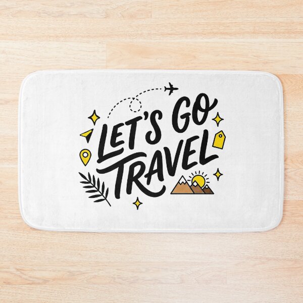 Item preview, Let's Go Travel | Adventure Typography Design designed and sold by SK ArtNest.