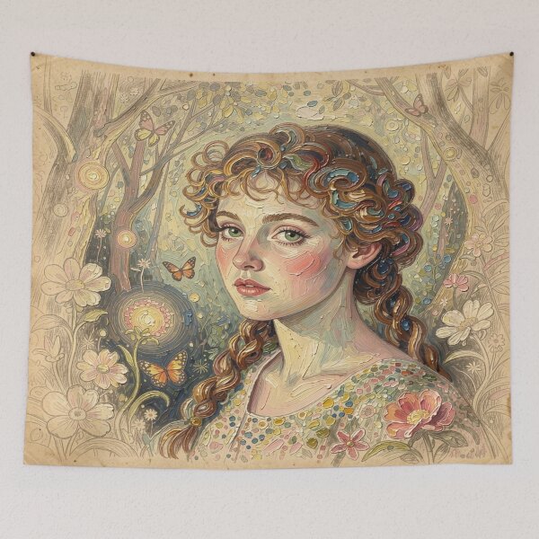 Item preview, Forest Portrait Glow – Surreal Fantasy Nature Flow designed and sold by FotoworldEdel.