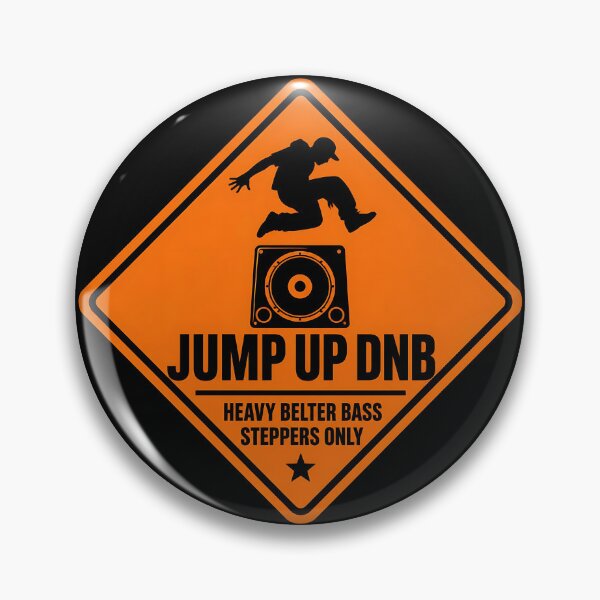 Item preview, Jump Up DNB Heavy Bass Warning Sign designed and sold by  ZenRave Designs.