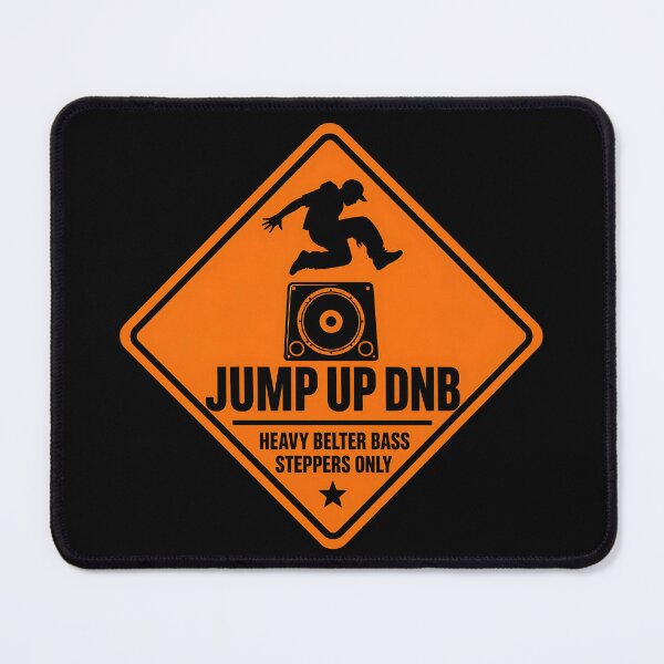 Item preview, Jump Up DNB Heavy Bass Warning Sign designed and sold by ZenRave Designs.