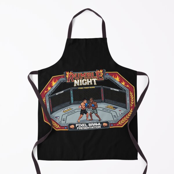 Item preview, Rumble Night Pixel Brawl Retro MMA Art designed and sold by TeeParteaArt.