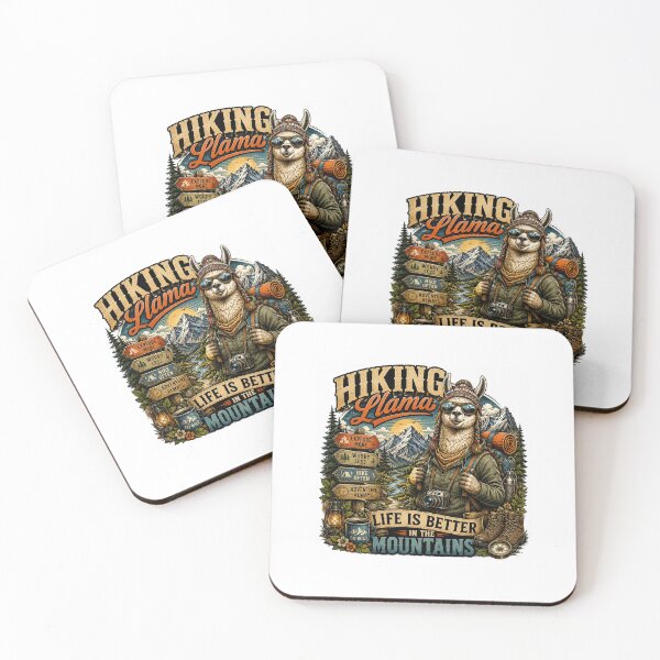 Item preview, Hiking Llama - Life Is Better In The Mountains designed and sold by lovepower.
