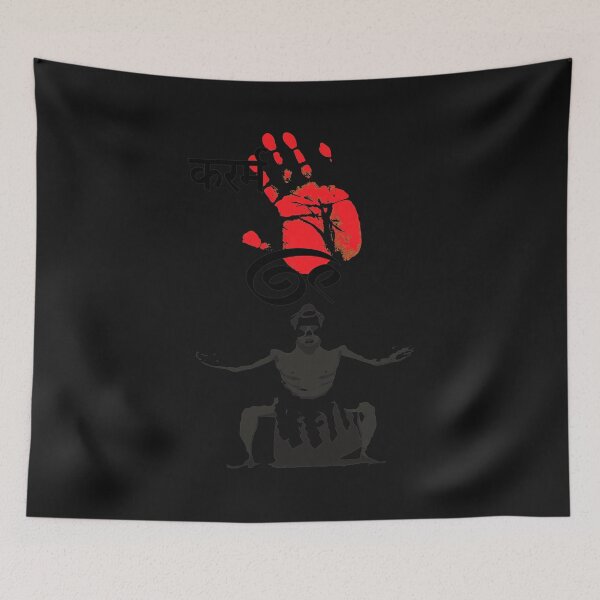 Item preview, Sumo Wrestler Strength Handprint Art designed and sold by TeeParteaArt.